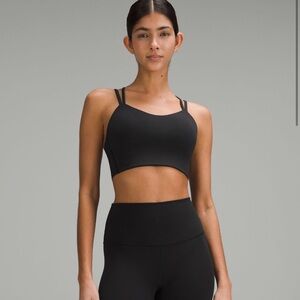 Lululemon Athletica “Like a Cloud” Longline Sports Bra, size 6. Black